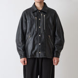 WM × Schott LEATHER COACH JACKET