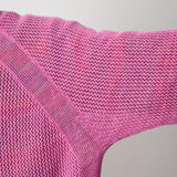 RAGLAN KNIT PULLOVER