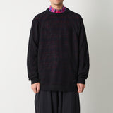 RAGLAN KNIT PULLOVER