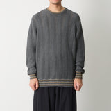 HERRINGBONE KNIT PULLOVER